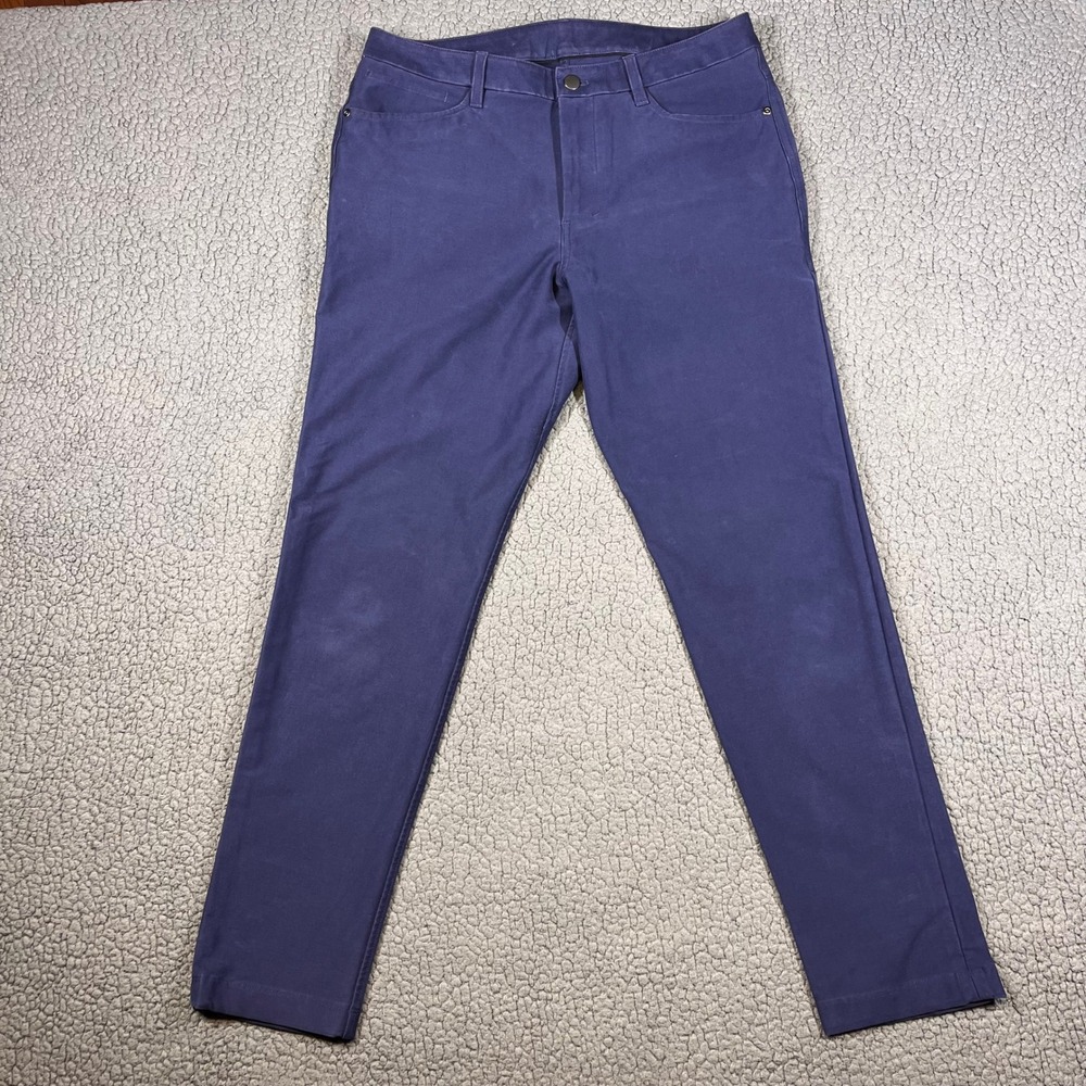 Lululemon ABC Pant Slim 32 Navy Blue Warpstreme 5 Pocket Trousers LM5AQ6S